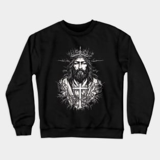 Jesus Walks On Water Crewneck Sweatshirt